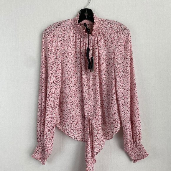 MAISON CINQUENT Pink Blouse NWT - Picture 1 of 9